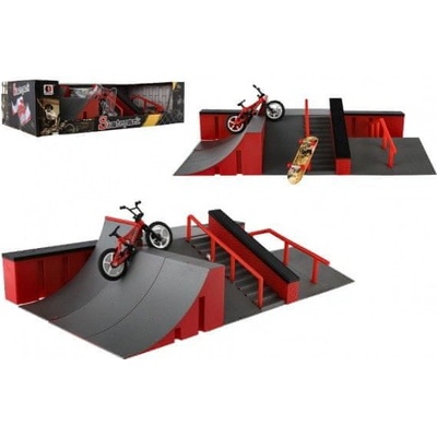 Teddies Skatepark rampy,koleso prstové,skateboard prstový plast