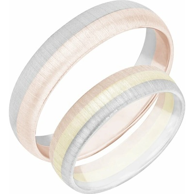 Eppi Snubní prsteny z kombinovaného zlata Zilien RW43599