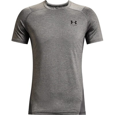 Under Armour HeatGear® Fitted Short Sleeve Mens - Carbon Heather