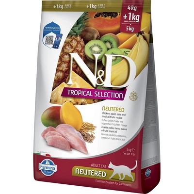 N&D TROPICAL SELECTION CAT Neutered Chicken 5 kg