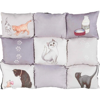 Trixie Patchwork Farebná mäkká podložka 55 x 45 cm
