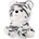 Амек Тойс Плюшена играчка Амек Тойс - Бял Тигър, 22 cm (11325)