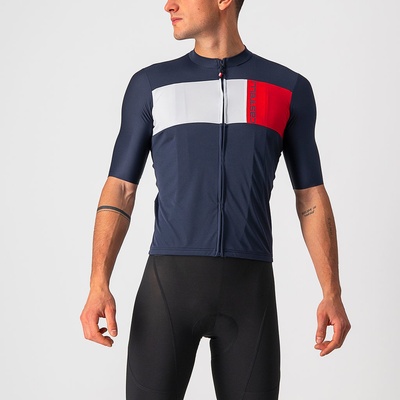 Castelli PROLOGO 7 Savile blue/silver gray-red pánský
