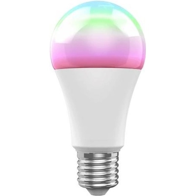 WOOX R9074, smart žárovka E27 230V, WiFi, baňka, 806lm, vícebarevná RGB+CCT, Tuya