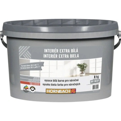 Hornbach Farba na stenu Interiér Extra Biela 8 kg
