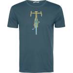 GreenBomb Мъжка тениска GreenBomb Bike Front Stamp Guide T-Shirt - Blue Stone (216-8903-0111)