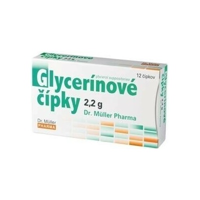 Dr. Müller Glycerínové čípky 2,2 g sup 12 x 2,2 g