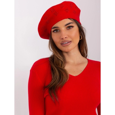 Wool Fashion Italia Baret-AT-CZ-2318.30 Červená