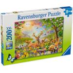 Ravensburger Пъзел Ravensburger от 200 XXL части - Грациозно семейство елени (13352) - ozone
