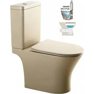 Inter Ceramic МОНОБЛОК С КАПАК ЗАБ. ПАДАНЕ 61.5х37х79 ЗАДНО ОТИЧАНЕ icc 7937p beige (icc 7937p beige)