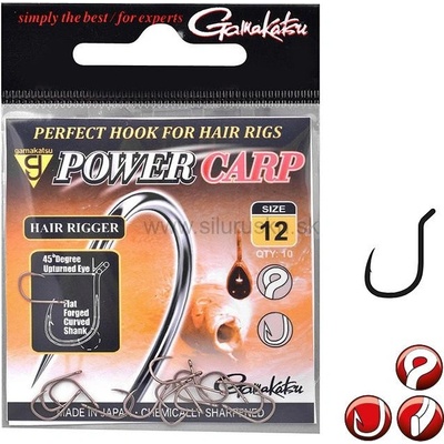 Gamakatsu Power Carp Hair Rigger veľ.12 10ks