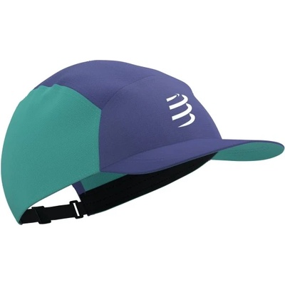 Compressport Шапка с козирка Compressport 5 Panel Cap - Orient Blue / Pool Blue - размер One Size (904-5604-0411)