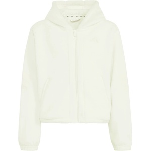 Adidas Детско яке за тренировка adidas Kid's Future Icons Full Zip Hooded Jacket Training jacket - Off White / Cream White - размер 152 (EU) (704-6494-0114)