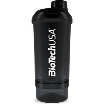 Šejker compact čierny 500 ml + 150 ml - BioTech USA