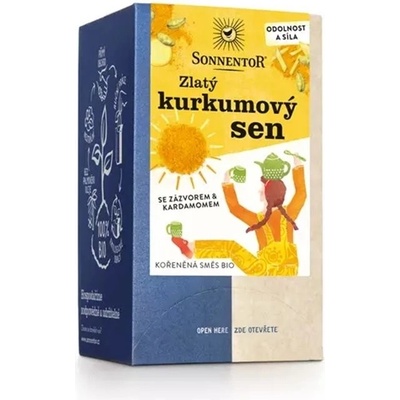 Sonnentor Zlatý kurkumový sen BIO čaj porcovaný 27 g