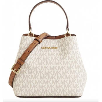 Michael Kors kabelka vak Pratt sm logo vanilla