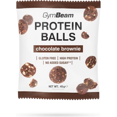 Protein Balls GymBeam čokoládové brownie 45 g
