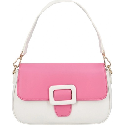 Dámská koženková crossbody kabelka Rainbow fuchsiová