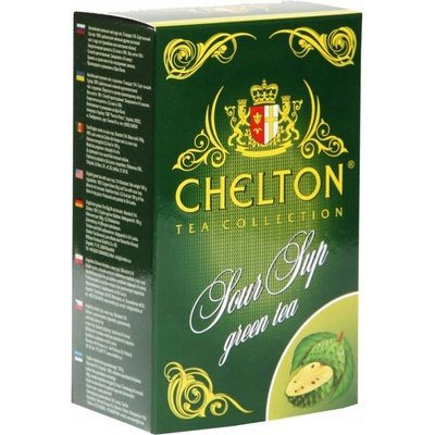 Chelton zelený čaj s graviolou sypaný v plechovke 100 g