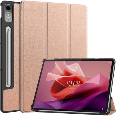 Vsetkonamobil 64801 LEATHER PRO Zaklápací kryt pre Lenovo Tab P12 ružovozlatý