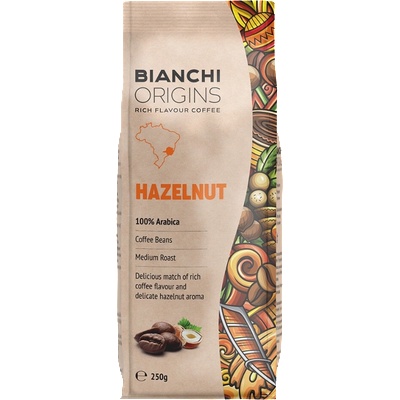 Bianchi Кафе на зърна Bianchi Origins Hazelnut Лешник, 0.250кг