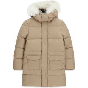 GUESS Дълго детско зимно яке парка guess с качулка и пух