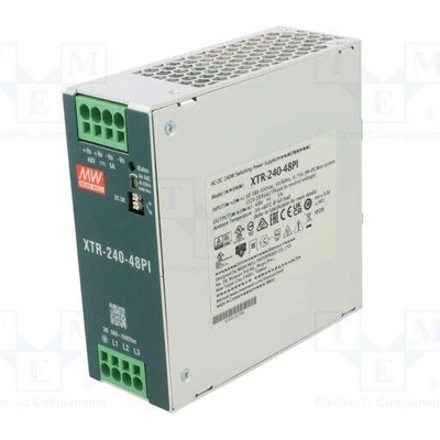 MEAN WELL XTR-240-48PI Napájecí zdroj: spínaný; na lištu DIN; 240W; 48VDC; 0÷5A; OUT: 1