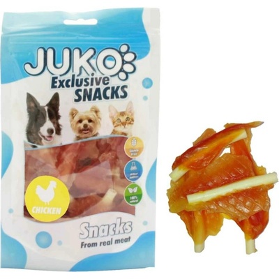 JUKO Snacks Chicken Soft Mini Jerky with Calcium Bone 70 g