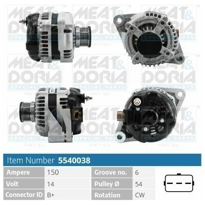 Alternátor MEAT & DORIA 5540038