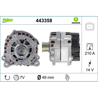 Alternátor VALEO 443358