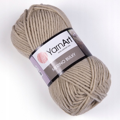 Priadza YarnArt Merino Bulky 100m 100g, farba 033 svetlá béžová