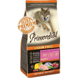 Primordial Grain Free Puppy Chicken & Seafish 12 kg