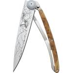 DEEJO 1cb033 tattoo / Ултралек нож с дръжка от екзотичен хвойнов корен (1cb033)