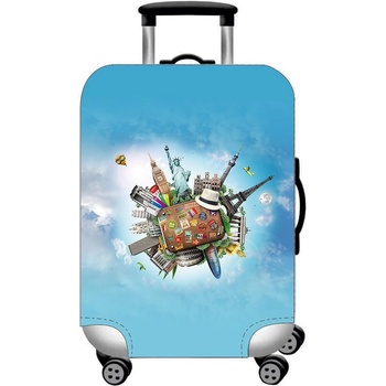 UYAR Калъф за куфар размер UYAR, 36x57x25см, S, светлосин цял свят 12577