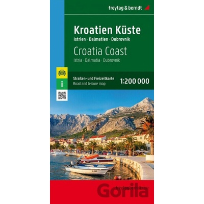 Chorvatské pobřeží 1:200 000 / automapa - freytag&berndt