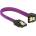 Delock SATA 3 F/F кабел за данни 0.1m надолу/нагоре Premium лилав 83693 (83693)