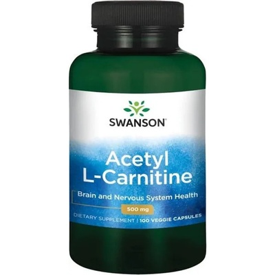 Swanson Acetyl L-Carnitine, 500 mg, 100 капсули, Swanson (SW1649)