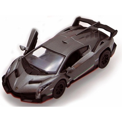 Kinsmart Kovový model Lamborghini Veneno šedá 1:36