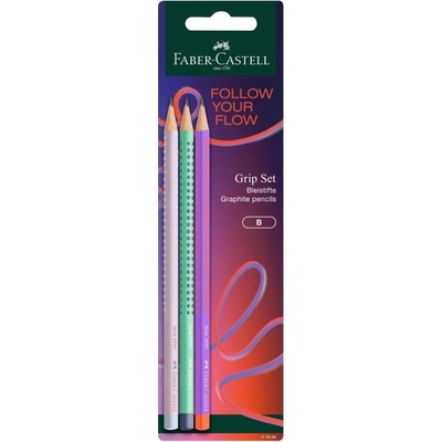 Faber-Castell Grip č. 2 B Flow Edition sada 3 ks