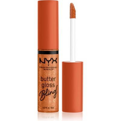 NYX Cosmetics Butter Gloss Bling блясък за устни с блестящи частици цвят 03 Pricey 8ml