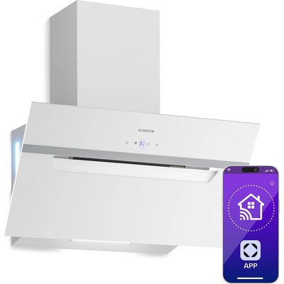 Klarstein BigBite наклонен абсорбатор | режим на извличане и рециркулация | безопасно стъкло | 417 м³/ч | 60 см (CGCH3-Kl-BigBite-60Wh) (CGCH3-Kl-BigBite-60Wh)