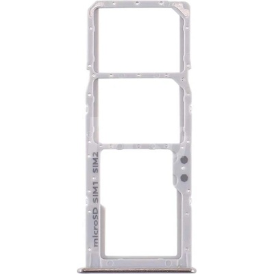 Držiak SIM karty a SD karty Samsung A515F, A715F Galaxy A51, A71 Farba: Strieborná
