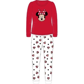 Dívčí pyžamo Minnie Mouse bílá červená