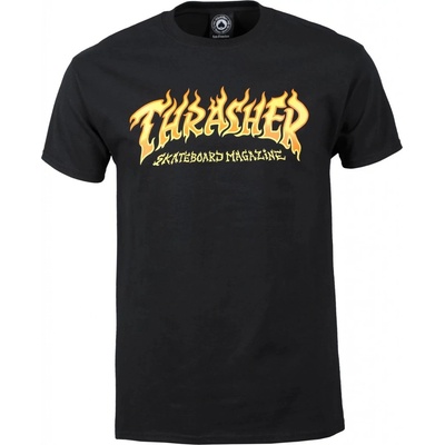 Thrasher tričko Fire Logo black