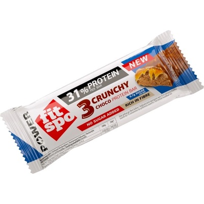 FIT SPO Power | 3 Choco Crunchy Bar - 31% Protein [50 грама] Троен Шоколад