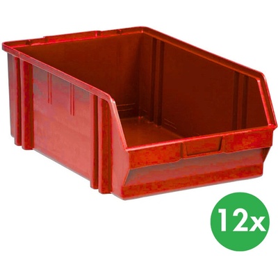 Artplast Plastové boxy, 305x480x177 mm, červené