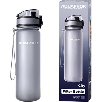 Image 1 of БУТИЛКА Aquaphor ФИЛТРИРАЩА СИТИ 0.500мл СИВА (160009)