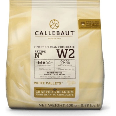 Callebaut Čokoláda biela 28% 400g