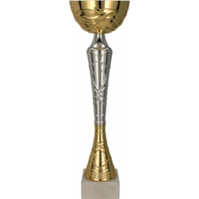 Kovový pohár Zlato-stříbrný 26,5 cm 9 cm