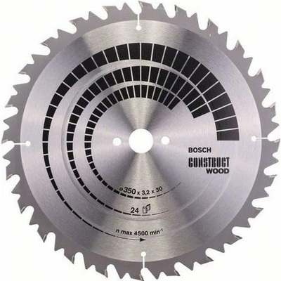 BOSCH Pilový kotouč construct wood 350 x 30 x 3,2 mm; 24